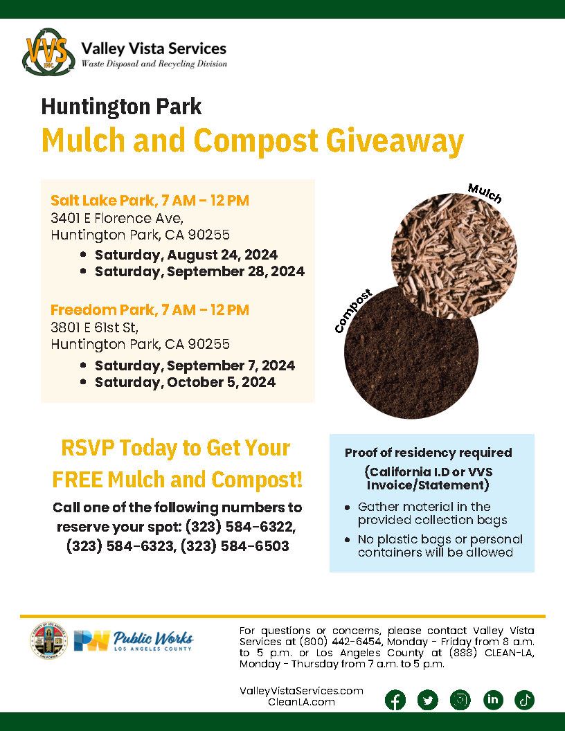 HP Mulch Compost Giveaway Flyer 2024